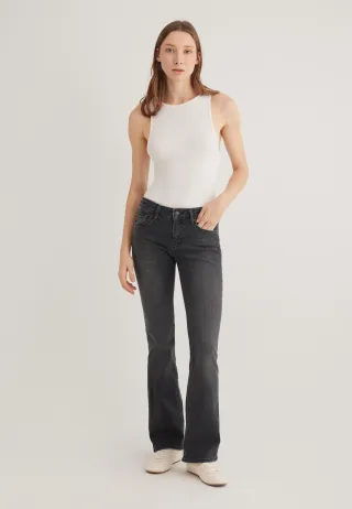 Mavi - BELLA MID-RISE smoke brushed str - Gr. - 34/32