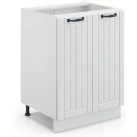 Vicco Unterschrank Fame-Line, Weiß Landhaus/Weiß, 60 cm ohne Arbeitsplatte (1-St)
