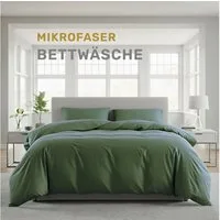 Lavea Bettwäsche Mikrofaser Bettwäsche-Sets mit Kissenbezügen und Bettbezügen, 2 teilig, Bettbezug und Kissenbezug mit Reißverschluss, weich, hypoallergen
