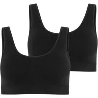Jockey Bralette Seamfree Stretch (2er Pack) Rundhals, breite Träger, ohne Seitennähte