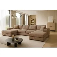 A&J MöbelLand GmbH Ecksofa VIENA 328x182 cm mit Schlaffunktion, Bonellfederkern und Bettkasten, TOP ANGEBOT!