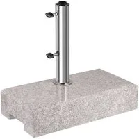 Sekey Betonschirmständer 25kg Schirmhalter Granit Balkonschirmständer für Sonnenschirm Halbrund, für Stöcke bis Ø 38 mm