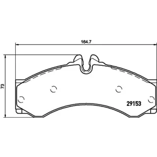 Hella Bremsbel?ge hinten Mercedes Sprinter Vario VW Lt