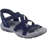 Skechers REGGAE SLIM-STRETCH FLEX Sandale Flats, Trekking Sandale mit Slip-ins Funktion