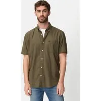 camel active Kurzarmhemd mit Kontrastdetails Kurzarm Button-Down