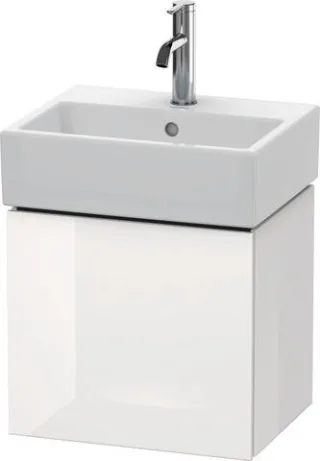 Duravit L-Cube Waschtischunterbau wandhängend Weiß Hochglanz 434x341x400 mm - LC6245R2222 LC6245R2222
