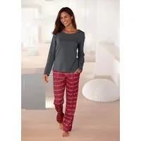 H.I.S Pyjama (Set, 2 tlg) mit karierter Schlafhose