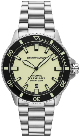 Emporio Armani Sea Explorer Herren-Silberuhr AR60083