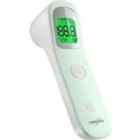 EUROPAPA Fieberthermometer Fieberthermometer für Baby Kinder Erwachsene, 1 x Fieberthermometer & 2 x AAA-Batterien im Lieferumfang enthalten, Stirnthermometer, Fieberalarm, °C/°F Schalter, 30-facher Messwertspeicher