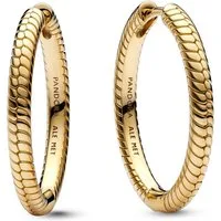 Pandora Paar Creolen 269532C00, Damen Charm- Goldfarben