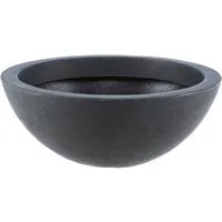 Dehner Blumentopf Kugelschale, Ø 52 cm, Höhe 20 cm, Kunststoff, frostbeständig, für Pflanzen, Miniteich oder Deko