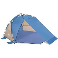 Bestway Strandmuschel Beach Dome™, Personen: 4 (Packung, 1 tlg., mit SwiftClick™ -System 234 x 240 x 125 cm), Sonnenschutz UPF 80, Inkl. Tragetasche