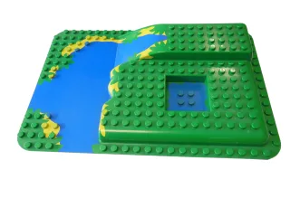 LEGO Duplo 3D Platte 16 x 24 Dinosaurier Dino Welt Insel grün/ blau/ gelb 31073