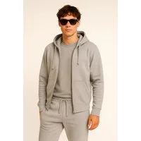 Banco Kapuzensweatjacke Herren Freizeit Kapuzensweatjacke mit Zipper Versetzte Schulternähte für bessere Bewegungsfreiheit