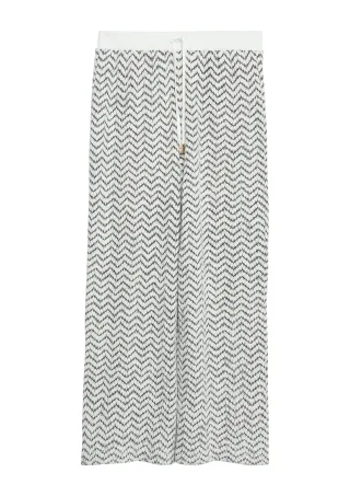 comma - Hose schwarz/creme - Gr. - 44