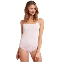LouAnne Spaghettitop 2-er Pack seidenweiche Bio-Baumwolle (2er-Pack) mit verstellbaren Trägern, Unifarben