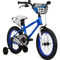 bergsteiger Kinderfahrrad Monaco 12 Zoll, geeignet für 3 und 4 Jahre, BMX, 1 Gang, V-Brakes, Trinkflasche