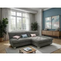 DOMO collection Ecksofa 100031 234x157 cm, kompakt, komfortabel & bequem, L-Form, whlw. mit Bettfunktion und Armteilverstellung