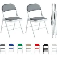 MCC direct Klappstuhl Kunstleder Klappstuhl gepolstert im 1er, 2er, 4er und 6er Set (2 St)