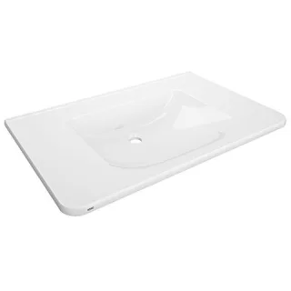 KWC Aquarotter Einzelwaschtisch, MEDCARE, MIRANIT, 850x150x550 mm, weiß, 2030072441 2030072441