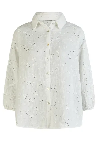 BROADWAY NYC FASHION - Blouse soft white - Gr. - 001