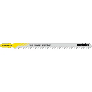Metabo Stichsägeblätter fast wood premium 126 / 4,0 mm, BiM - 5 Stück - 623980000