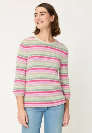 Olsen - Pullover Long Sleeves electric fuchsia - Gr. - 46