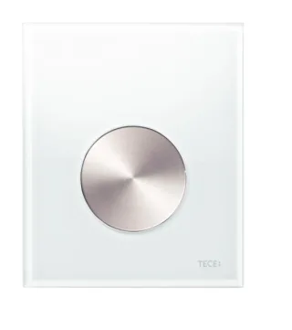 Tece loop Urinal-Betätigungsplatte m. Kart. Gl. weiß glzd. Taste Edel. geb., 9242661 9242661