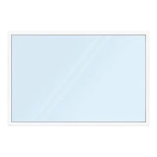 Fenster 3000x2000 mm, Kunststoff Profil aluplast IDEAL® 4000, Weiß, festverglast, 2-fach Verglasung, nach Maß