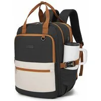 KONO Rucksack für Damen – Wasserdichter 2-in-1-Laptoprucksack, 15,6 Zoll