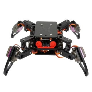 Quadruped Spider Robot Infrared Ultrasonic G-sensor App Control STEM Programming Kit for Teens DIY Education Assembly Sm