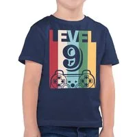Shirtracer T-Shirt Gaming LEVEL Neun (1-tlg) 9. Geburtstag