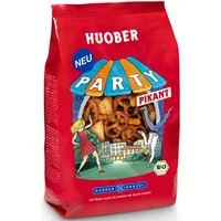 Huober Knabberei, Huober Bio Party Pikant knusprig leckerer Knabbergebäck Mix 200g