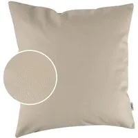 Kisska Dekokissen Kissenhülle KUMO atmungsaktive Kunstleder Kissenbezug Zierkissen, Kissenüberzug ohne Füllung Leder-Optik UNI 40x40cm Einfarbig Beige