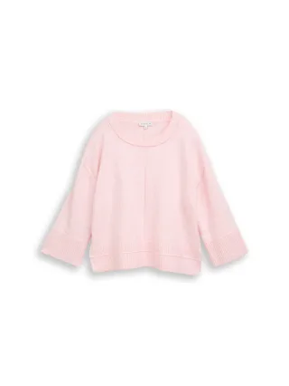 Tom Tailor - Loose Fit Cosy Strickpullover light pastel pink melange - Gr. - XXL