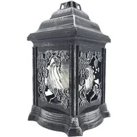 BURI Kerzenlaterne Grablaterne mit Öllicht 26cm Grabschmuck Grabkerze Grablicht Friedhof