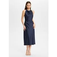 Hey Kyla Cocktailkleid - Midikleid aus Satin mit Rückenausschnitt Figurbetonte Passform