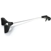 HAC24 Greifzange Universal Greifhilfe Müllzange Müllgreifer Aufhebehilfe Müllsammler, 1-tlg., mit Schaufel, Länge 73 cm, Alu