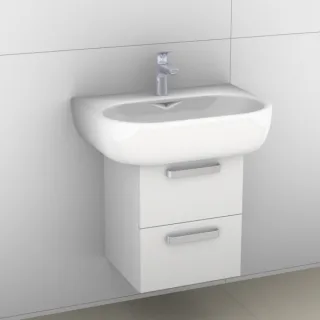 Artiqua 413 Waschtischunterschrank für 4U 223460 Weiß Hochglanz, 413-WU2L-K17-7016-68 413-WU2L-K17-7016-68