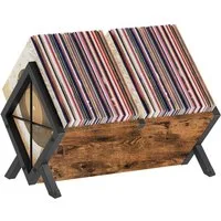 OSTWOLKE Plattenständer Schallplatten Aufbewahrung, 80 LPs Schallplattenständer Vinyl Regal, 1 tlg.