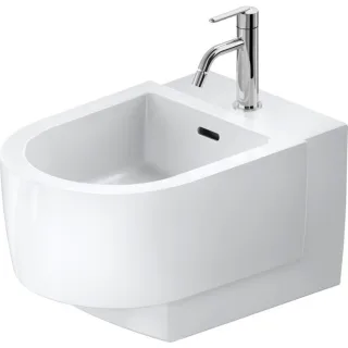 Duravit Balcoon Wand-Bidet 272615AA00 37x54cm, mit Hahnloch, Überlauf, weiß Hochglanz
