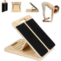 JOYOLEDER Balanceboard Wadendehner Schrägbrett aus Holz,Slant Board mit 5 Winkeln,Verstellbar, Wadenstrecker mit Tragegriff, Mobility Board für Wadenstreckung