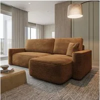 Masseno Ecksofa NERI mit Schlaffunktion L-Form, Sofa mit Bettkasten