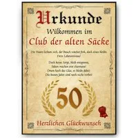 Tigerlino Poster Geburtstag Mann Geschenk Lustige Karte Deko Geburtstagsgeschenk Männer, Alter Sack