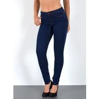 ESRA Skinny-fit-Jeans S400 Damen High Waist Skinny Jeans Stretch Hose hohe Leibhöhe bis Übergröße