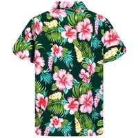 King Kameha Hawaiihemd Hibiscus NEW Funky Hawaii-Hemd Kurzarm Front-Tasche Stylish Unisex