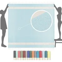furora HOLIDAY Strandtuch XXL groß 200x200 cm Strand Tuch, aus Baumwolle, Stranddecke, Vielseitig, schöne Farben, hochwertige Verarbeitung
