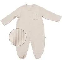 biorganic Strampler Baby Nature Relax Modal für Jungen und Mädchen Unisex Langarm (1-tlg) gerippte Textilstruktur (Ripp), Modal und Bio-Baumwolle, Größe 56 - 68