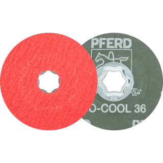 PFERD TOOLS COMBICLICK Keramikkorn Fiberscheibe für Edelstahl - 64189101