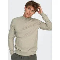 ONLY & SONS Troyer ONSLOUI REG 12 MEL HALF ZIP KNIT NOOS